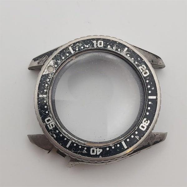 USED POLISHED SEIKO 4205 0155 MIDSIZED WATCH DIVER CASE AND BEZEL KIT BVT06656