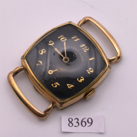 PROJECT TO FIX LORD ELGIN GOLD PLATE ARABIC SUBDIAL MIDSIZE MANUAL WIND WATCH