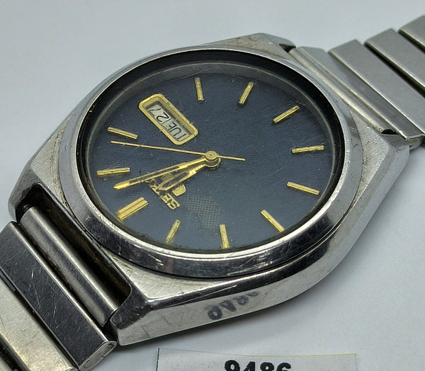 PROJECT TO FIX SEIKO 5 7009 876A MENS SS AUTO DAY DATE WATCH BVT09486