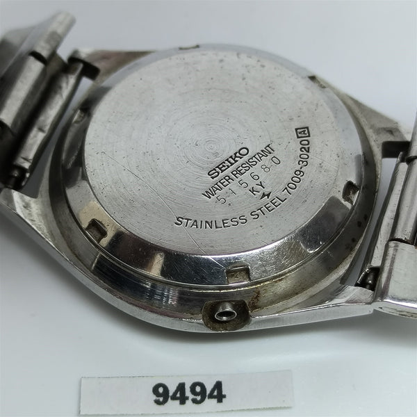 PROJECT TO FIX SEIKO 5 7009 3020 MENS SS AUTO DAY DATE WATCH BVT09494