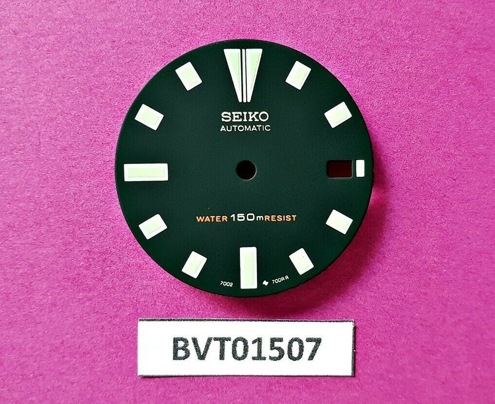 NEW SEIKO AFTERMARKET BLACK DIAL FOR SEIKO 7002 7000 DIVERS AUTO WATCH BVT01507