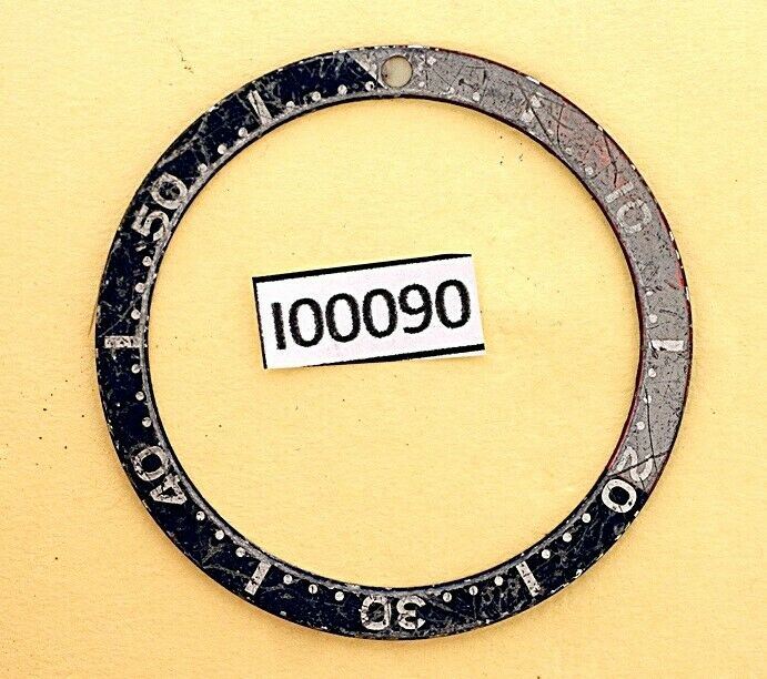 USED VINTAGE SEIKO BEZEL INSERT FOR 7002 6309 7040 7290 6306 DIVE WATCH I00090