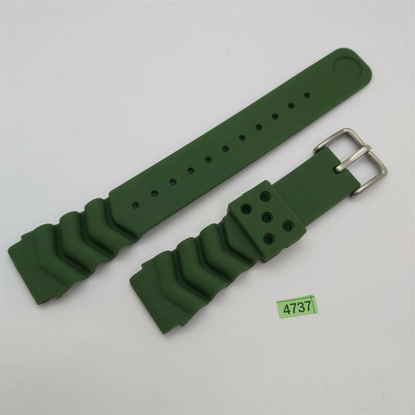 NEW SEIKO RUBBER STRAP GREEN HULK WAVE Z20 BAND 20mm 4205 7S26 0030 0050 BVT4737