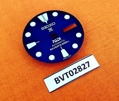 NEW SEIKO 7S26 0020 SKX007 PADI DARK BLUE DAY DATE DIAL WATCH BT2827