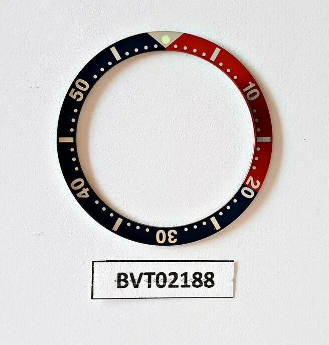NEW SEIKO PEPSI BLUE RED INSERT FOR 6309, 7002, SKX007, 7548 DIVE WATCH BVT02188