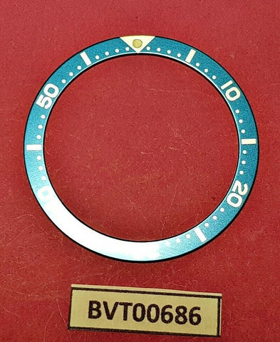 NEW SEIKO BLUE SILVER INSERT 6105, 6309, 7002, 7S26, SKX007 DIVE WATCH BVT00686