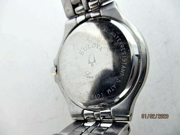 CLASSIC BULOVA ROMAN DIAL ROUND UNISEZ QUARTZ DRESS SERVICED WATCH EU SHIP