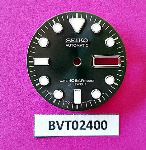 MOD SEIKO DIAL FOR 7S26 0050 10 BAR DIVERS WATCH GRAY DAY DATE LUMES BVT2400