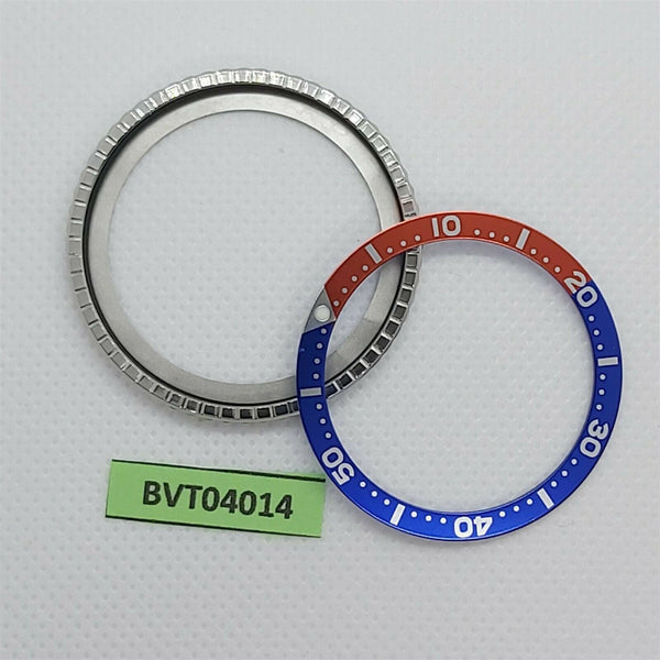 NEW AF SEIKO MENS BEZEL PEPSI "IO" INSERT 7002 7000 6309 7290 WATCH BVT04014