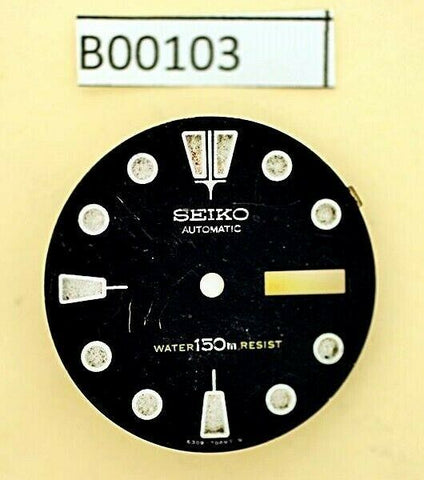 USED VINTAGE SEIKO DIAL NON BEVELED WINDOW 6309 7040 DIVE WATCH B00103