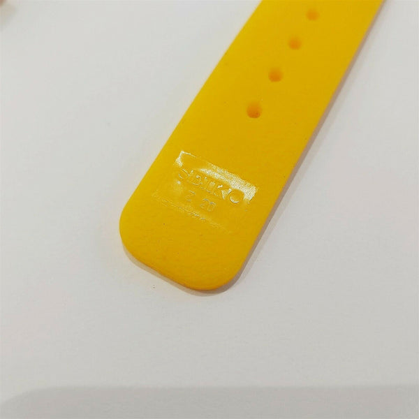 NEW SEIKO RUBBER STRAP YELLOW PADI WAVE Z20 BAND 20mm 4205 7S26 0030 0050 YELLOW