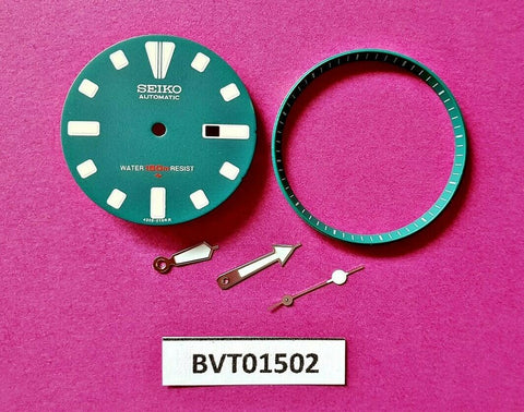 NEW SEIKO GREEN HULK DIAL HANDS MINUTE TRACK SET SEIKO 4205 0155 WATCH BVT01502