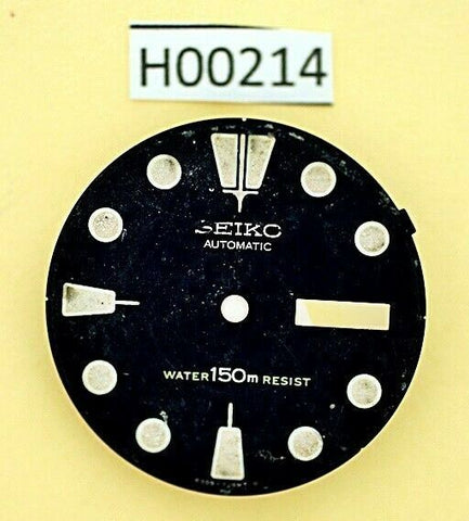 USED VINTAGE SEIKO DIAL NON BEVELED WINDOW 6309 7040 DIVE WATCH H00214
