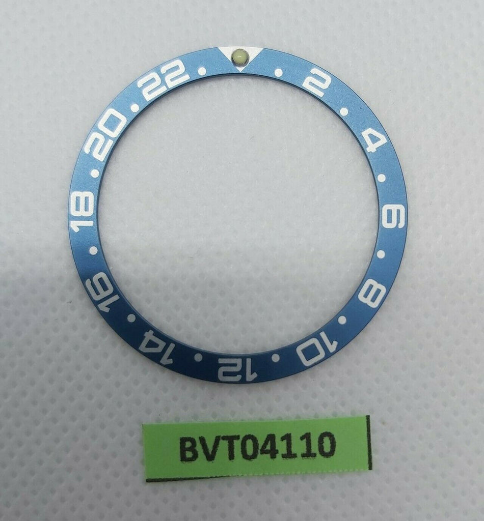 SEIKO LIGHT BLUE INSERT RAISED PIP GMT 7S26 0020 SKX007 7002 7040 BVT04110
