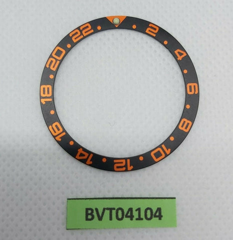 SEIKO COPPER BLACK INSERT RAISED PIP GMT 7S26 0020 SKX007 7002 7040 BVT04104