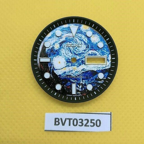 SEIKO VAN GOGH STARRY NIGHT 7S26 0020 SKX007 MOD DIAL MINUTE TRACK WATCH 3250