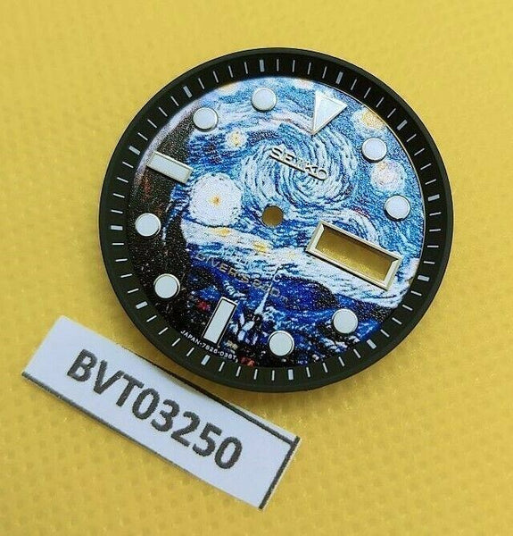 SEIKO VAN GOGH STARRY NIGHT 7S26 0020 SKX007 MOD DIAL MINUTE TRACK WATCH 3250