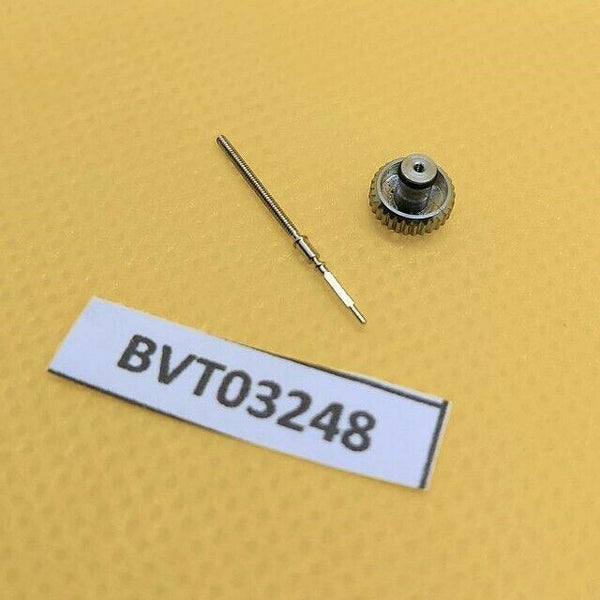NEW CROWN STEM FOR SEIKO BULLHEAD 6138-0040 MENS CHRONOGRAPH WATCH BVT03248