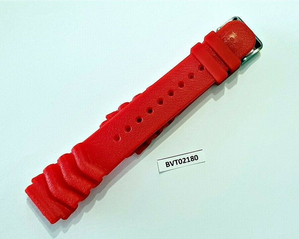NEW FOR SEIKO RUBBER STRAP RED PADI WAVE Z22 BAND 6309 7548 7002 BVT02180