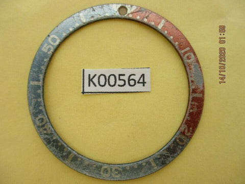 USED VINTAGE SEIKO BEZEL INSERT FOR SKX007 6309 7040 7290 6306 DIVE WATCH K00564