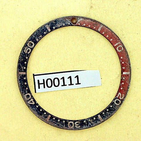 USED VINTAGE SEIKO BEZEL INSERT FOR 7002 6309 7040 7290 6306 DIVE WATCH H00111