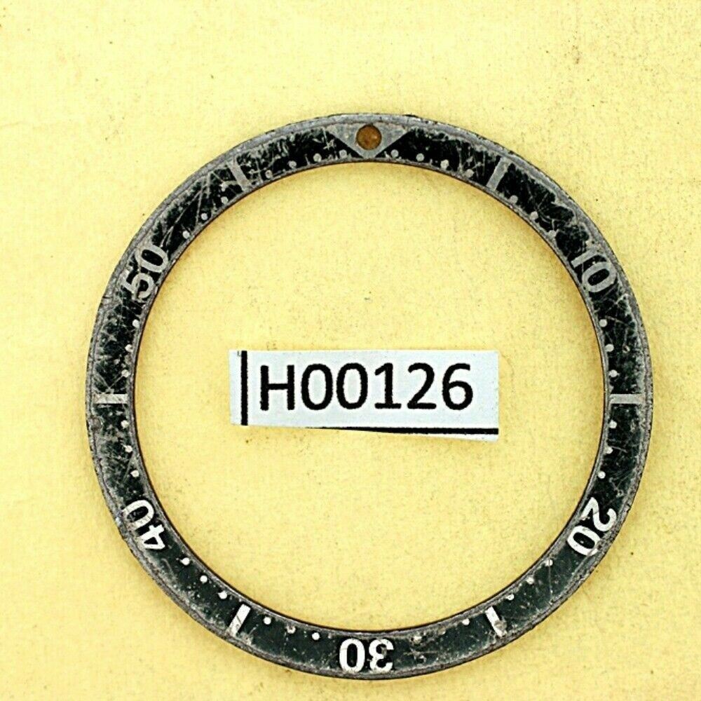 USED VINTAGE SEIKO BEZEL INSERT FOR 7002 6309 7040 7290 6306 DIVE WATCH H00126