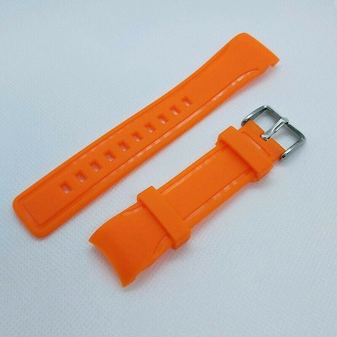 NEW FOR SEIKO ORANGE SKX007 6309 7290 7548 CURVED ENDS 22mm RUBBER BAND BVT04010
