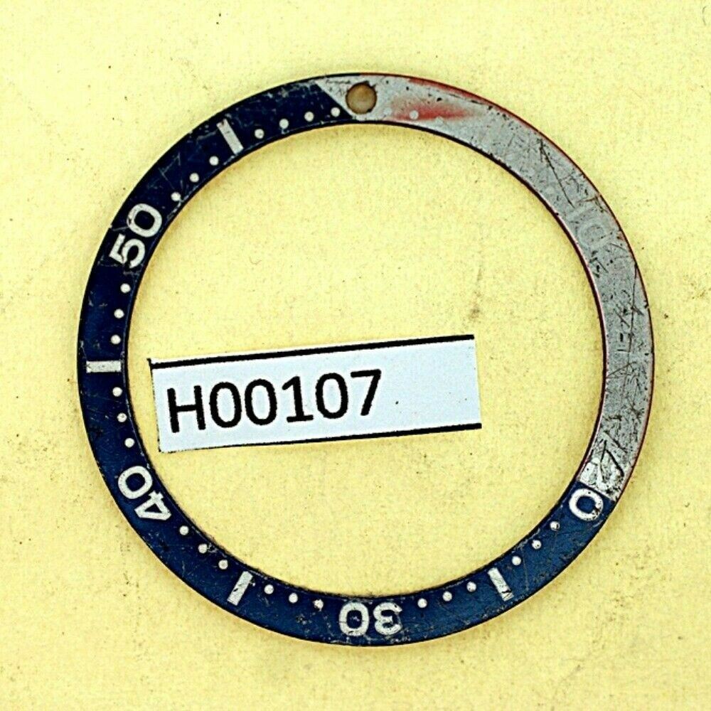 USED VINTAGE SEIKO BEZEL INSERT FOR 7002 6309 7040 7290 6306 DIVE WATCH H00107