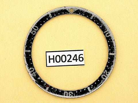 USED VINTAGE SEIKO BEZEL INSERT FOR 7002 6309 7040 7290 6306 DIVE WATCH H00246
