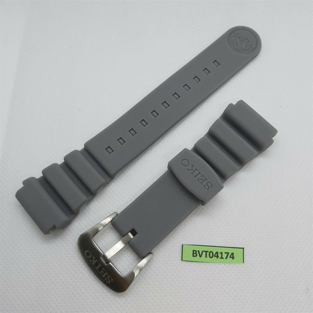 NEW FOR SEIKO RUBBER STRAP FLAT GRAY SOFT Z22 BAND 6309 6306 7548 7002 BVT04174
