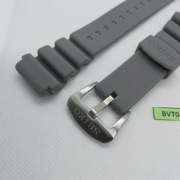 NEW FOR SEIKO RUBBER STRAP FLAT GRAY SOFT Z22 BAND 6309 6306 7548 7002 BVT04174