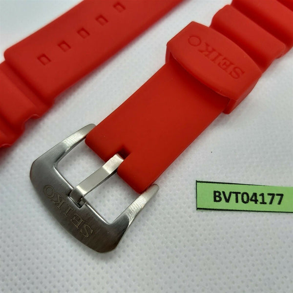 NEW FOR SEIKO RUBBER STRAP FLAT RED SOFT Z22 BAND 6309 6306 7548 7002 BVT04177