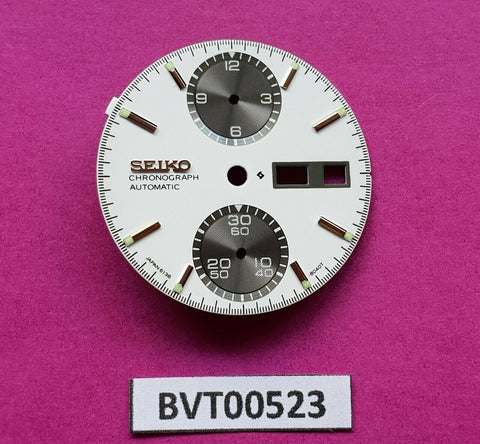 NEW SEIKO DIAL FOR 6138 8020 PANDA CHRONOGRAPH WATCH BVT00523