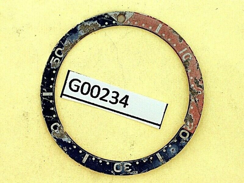 USED VINTAGE SEIKO BEZEL INSERT FOR 7002 6309 7040 7290 6306 DIVE WATCH G00234