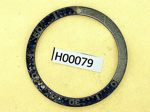 USED VINTAGE SEIKO BEZEL INSERT FOR 7002 6309 7040 7290 6306 DIVE WATCH H00079