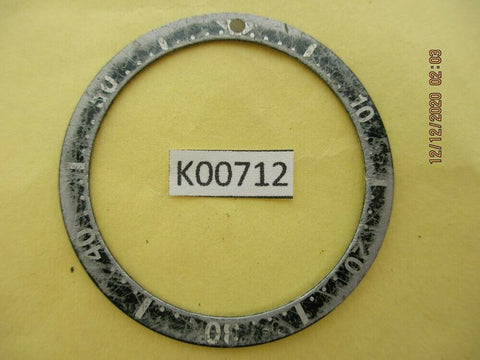 USED VINTAGE SEIKO BEZEL INSERT FOR SKX007 6309 7040 7290 6306 DIVE WATCH K00712