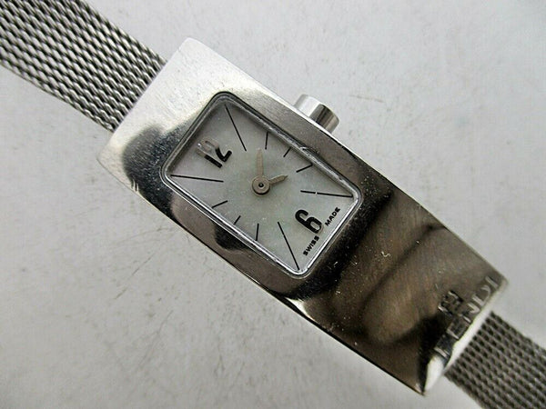 CHIC FENDI TONNEAU CASE SS QUARTZ LADIES DRESS SERVICED WATCH EU SHIPPING