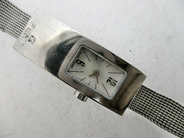 CHIC FENDI TONNEAU CASE SS QUARTZ LADIES DRESS SERVICED WATCH EU SHIPPING