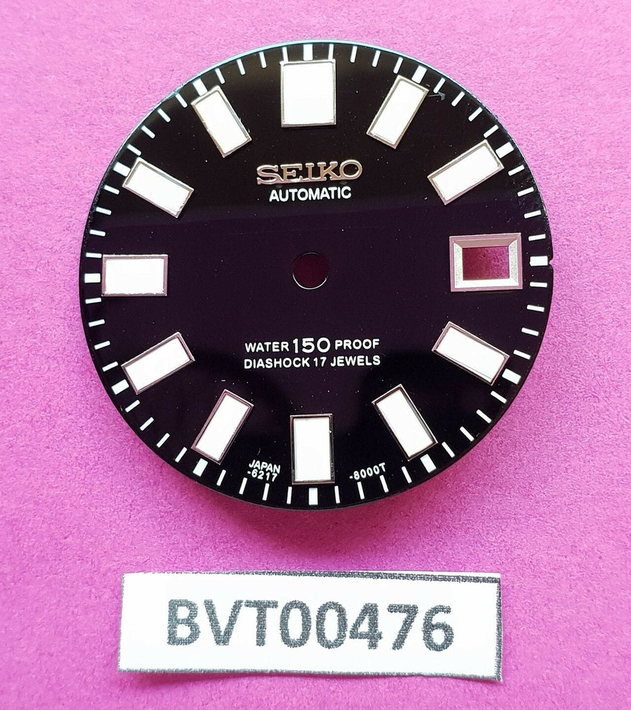 NEW SEIKO BLACK DIAL FOR 6217, 6217-8000 AND 6217-8001 DIVERS WATCH BVT00476