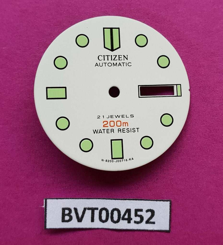 NEW CITIZEN WHITE DIAL FOR CITIZEN NY 2300 SERIES DIVERS WATCH BVT00452