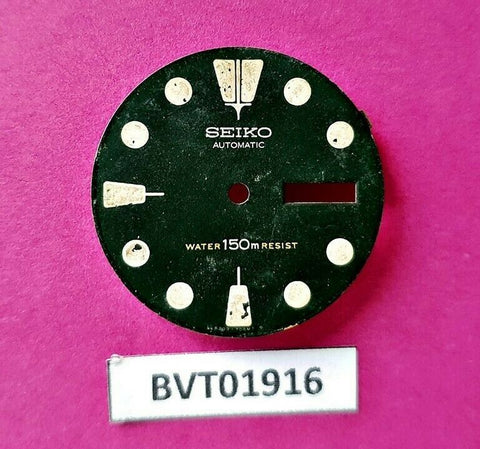 USED VINTAGE SEIKO DIAL NON BEVELED WINDOW 6309 7040 DIVE WATCH BVT01916