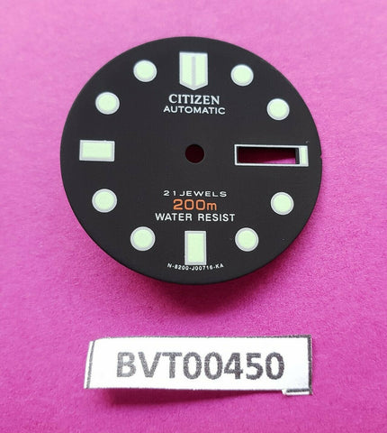 NEW CITIZEN BLACK DIAL FOR CITIZEN NY 2300 SERIES DIVERS WATCH BVT00450