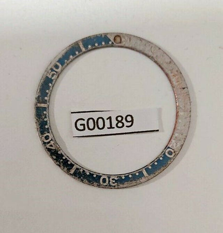 DISTRESSED SEIKO BEZEL INWARD SLOPE INSERT FOR 6309 7040 6306 7000 WATCH G00189
