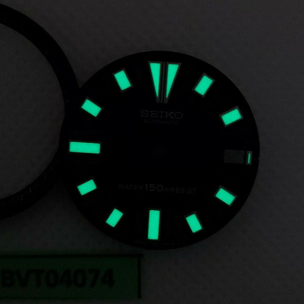 NEW AF SEIKO BLACK DIAL MINUTE TRACK SET 7002 7000 SUPERLUME WATCH BVT04074