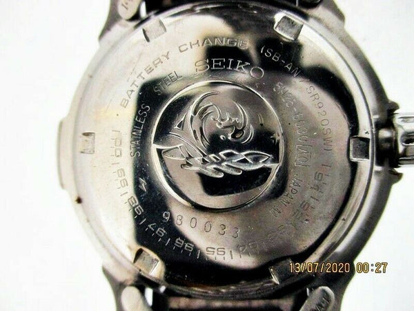 03' SEIKO 7N35 6050 UNISEX SCUBA SS DATE # 381151 DIVE QUARTZ SERVICED WATCH