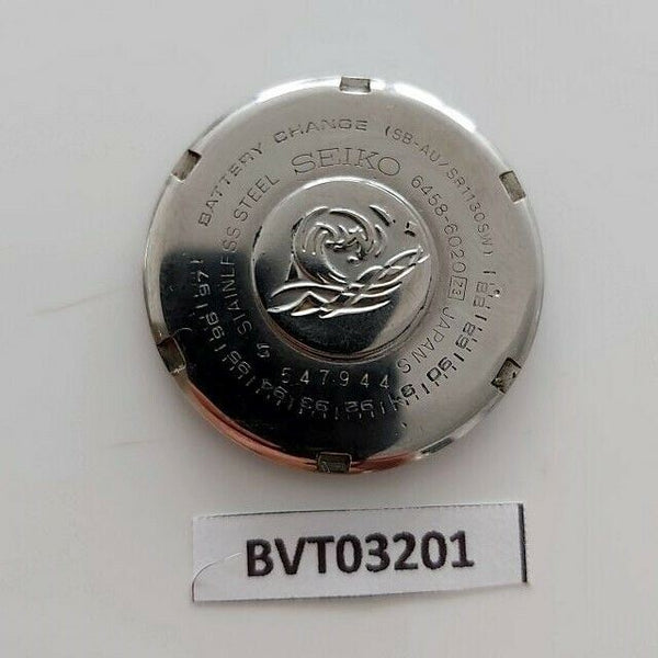 USED RARE VINTAGE SEIKO 6458 6020 JDM WATCH DIVER CASE BACK COVER #BVT03201