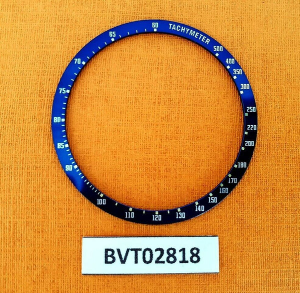NEW SEIKO BLUE BEZEL INSERT FOR KAKUME 6138 6138 0030 CHRONOGRAPH WATCH BVT02818