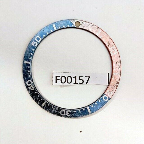 USED VINTAGE SEIKO BEZEL INSERT FOR 7002 6309 7040 7290 6306 DIVE WATCH F00157