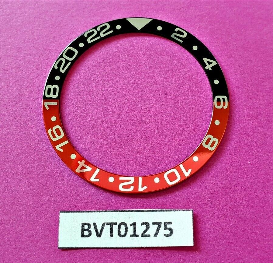 SEIKO WIDE FONT COKE GMT BEZEL INSERT DIVERS 7002 6309 7548 7S26 WATCH BVT01275