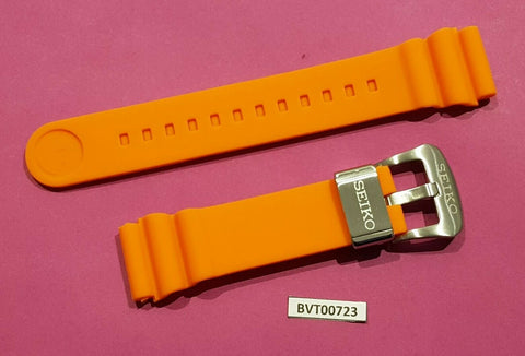 NEW FOR SEIKO RUBBER STRAP ORANGE SOFT Z22 BAND 6309 6306 7548 7002 BVT00723